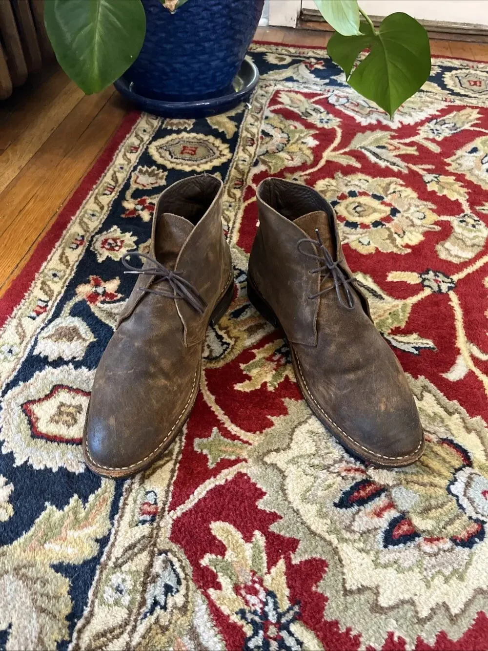 Thursday Boot Company Scout Mocha Suede Chukka Ankle Distressed Boot Size 12.5